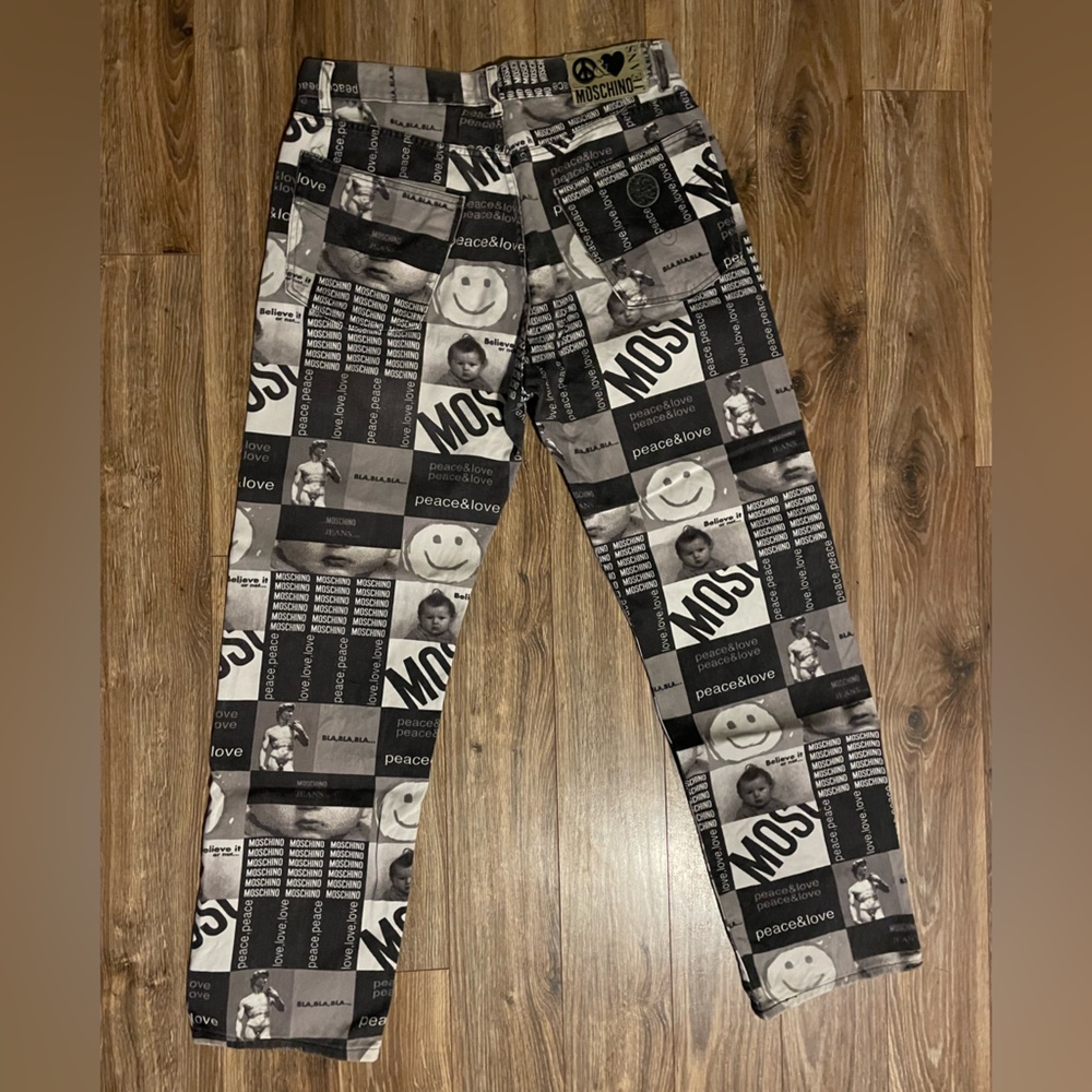 Rare Vintage 90s Moschino Denim Jeans - Picture 3 of 10